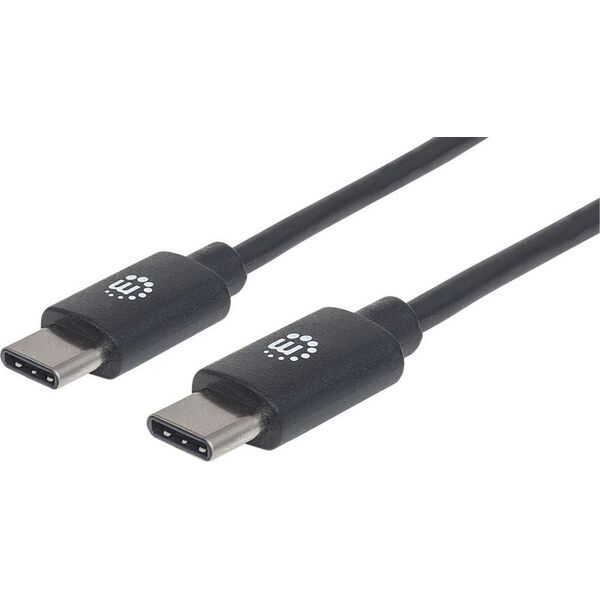 Kabel USB Manhattan USB-C - USB-C 1 m Czarny (353342) 6405607 766623353342