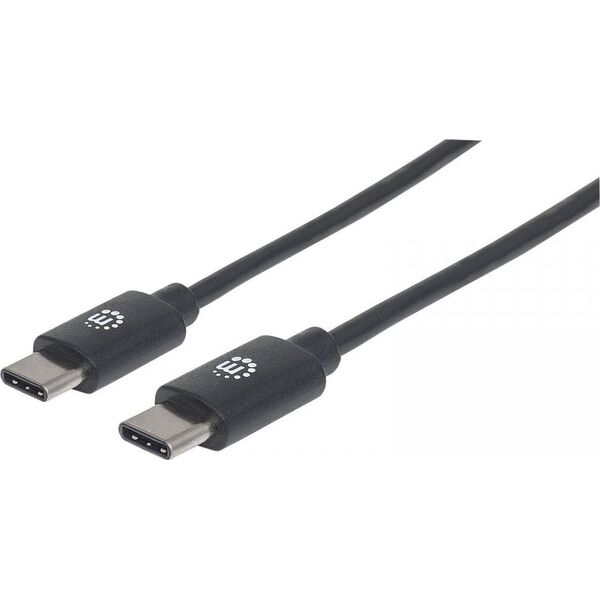 Kabel USB Manhattan USB-C - USB-C 1 m Czarny (353342) 6405607 766623353342