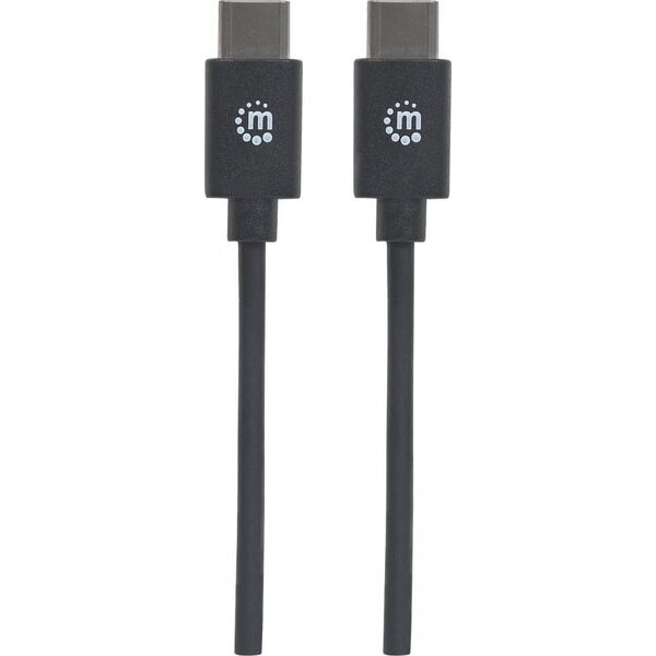 Kabel USB Manhattan USB-C - USB-C 1 m Czarny (353342) 6405607 766623353342