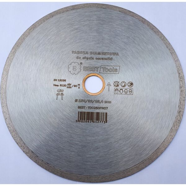 Best-Tools TARCZA DIAMENTOWA 250x32/25,4mm CIĄGŁA STANDARD PUMA BEST - TDC250PRO7 6411225 5902082852773