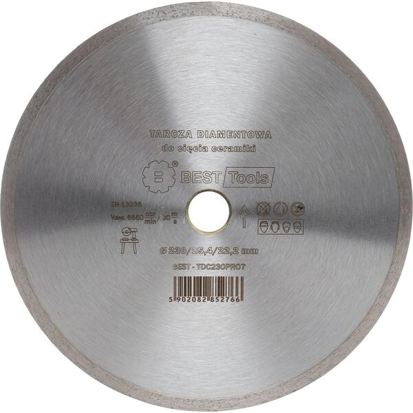 Best-Tools TARCZA DIAMENTOWA 230x25,4/22,2mm CIĄGŁA STANDRD PUMA BEST - TDC230PRO7 6411226 5902082852766