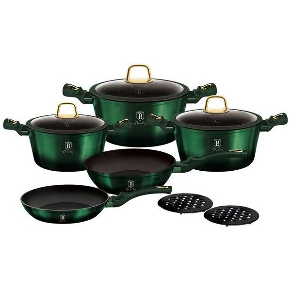Berlinger Haus Zestaw garnków METALLIC EMERALD BH-6065 6412562 5999056798366