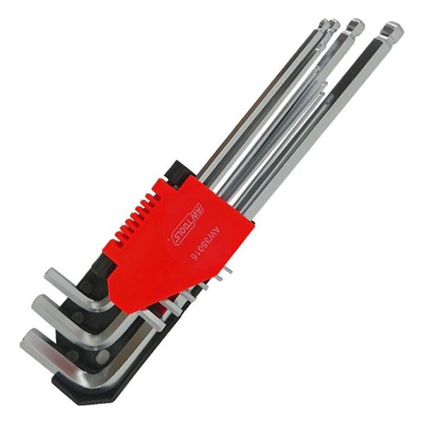 AWTools klucze imbusowe 9 sztuk z kulą (AW35016) 6419031 5903041035060