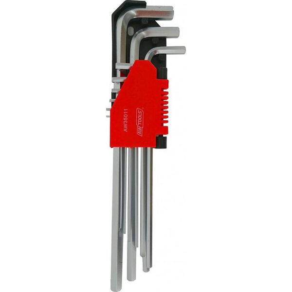 AWTools klucze imbusowe 9 sztuk, długie (AW35011) 6419035 5903041035046