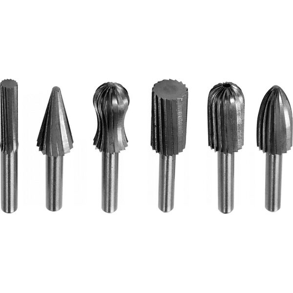Yato frezy trzpieniowe do metalu Fi 6mm komplet 6 sztuk (YT-61711) 6419345 5906083040320