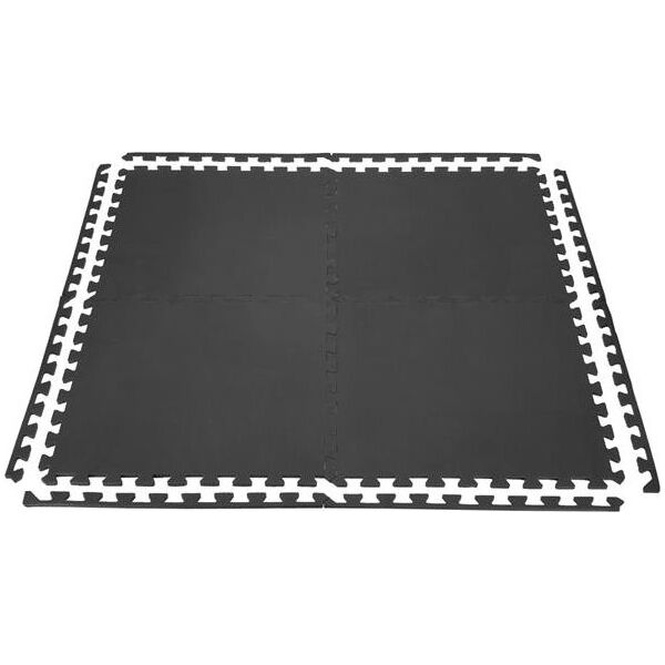 One Fitness Mata ochronna MP10 122 cm x 122 cm x 1 cm czarna 6433336 5907695590753