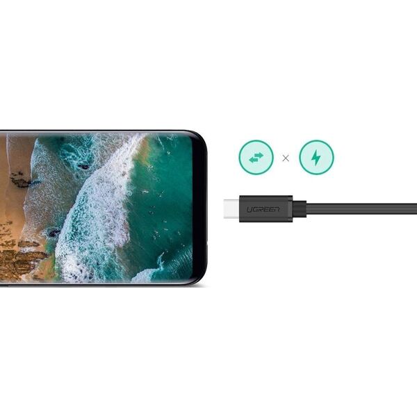 Kabel USB Ugreen USB-C - USB-C 0.5 m Czarny (40574) 6455991 6957303845743