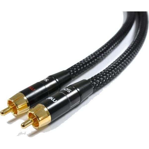 Kabel Melodika RCA (Cinch) x2 - RCA (Cinch) x2 2m czarny 6461736 5907609005236