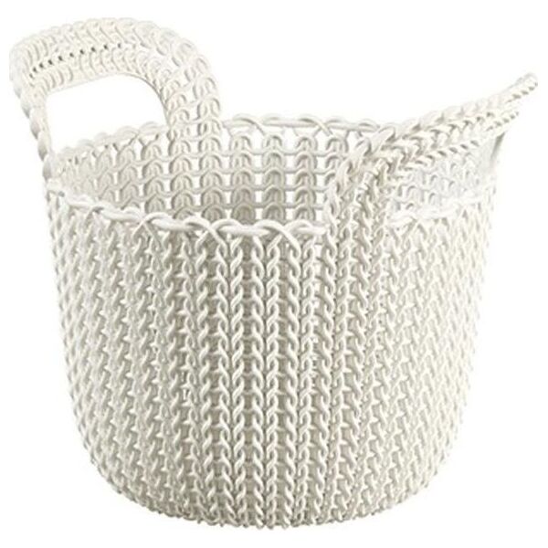 Curver Kremowy Koszyk Okrągły KNIT CURVER -XS- uniwersalny 6464616 3253923971002