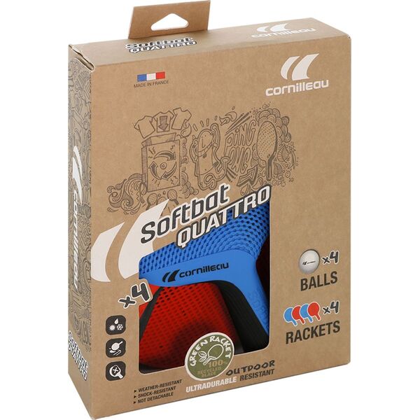 Cornilleau Zestaw Softbat Quattro 4 Rakietki I 4 Piłeczki (454755) 6468084 3222764547554