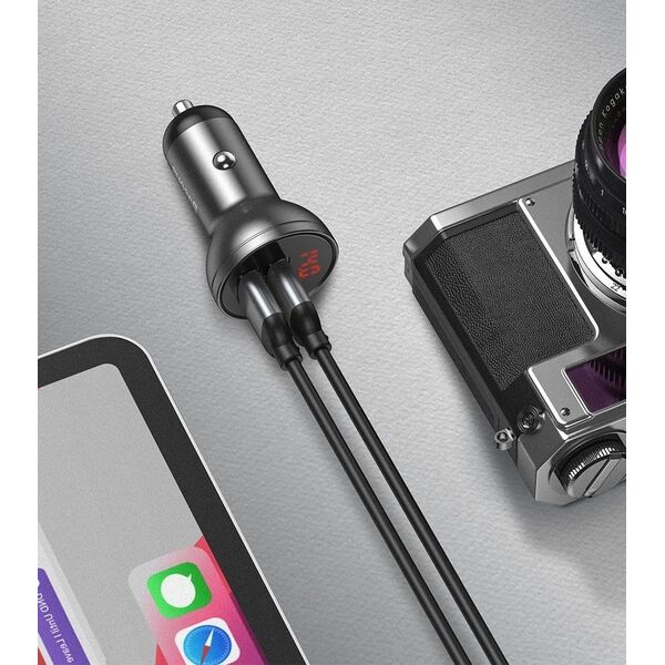 Ładowarka Baseus Three Primary Colors 2x USB-A 4.8 A  (TZCCBX-0G) 6469101 6953156215405