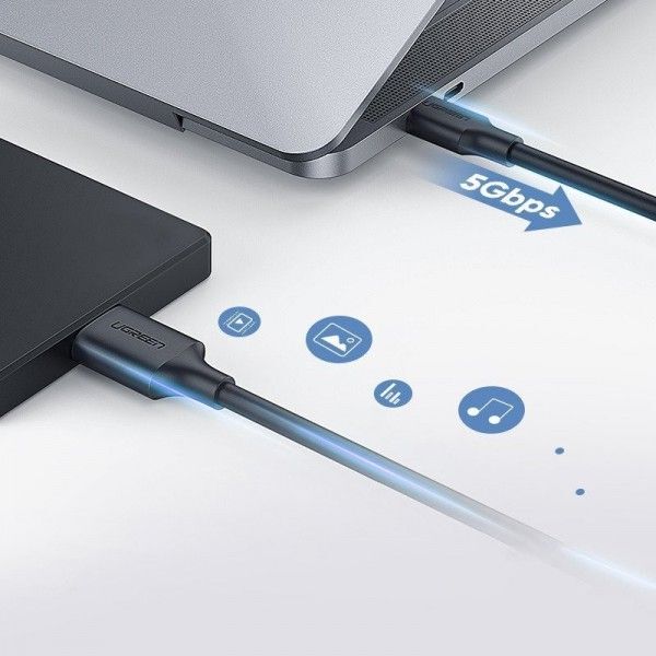 Kabel USB Ugreen microUSB - USB-C 1 m Złoty (20103) 6469114 6957303821037