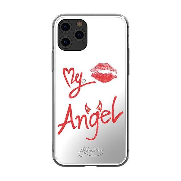 Kingxbar Kingxbar Angel lustrzane etui ozdobione oryginalnymi Kryształami Swarovskiego iPhone 11 Pro Max lusterko przezroczysty uniwersalny 6474987 6959003587022