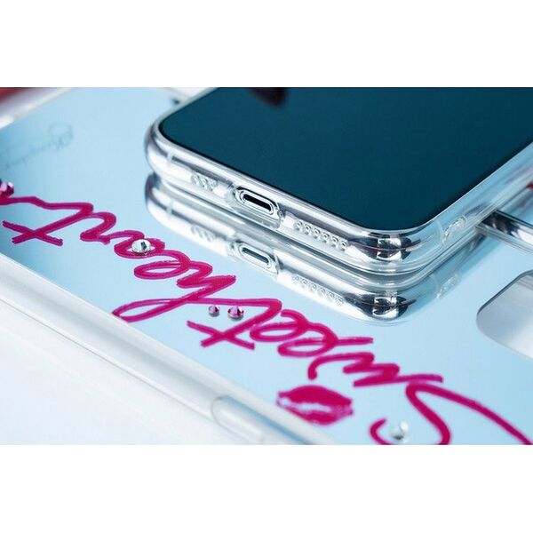 Kingxbar Kingxbar Angel lustrzane etui ozdobione oryginalnymi Kryształami Swarovskiego iPhone 11 Pro Max lusterko przezroczysty uniwersalny 6474987 6959003587022