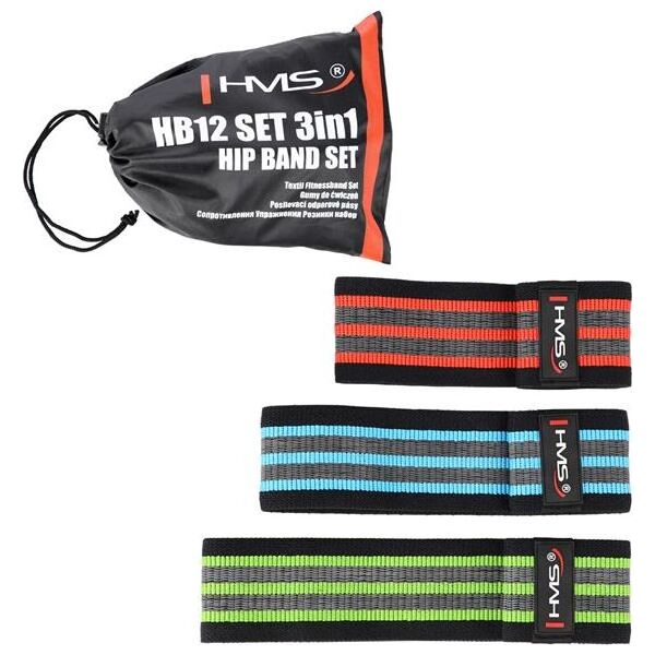 HMS Hip Band HB12 bardzo duży opór wielokolorowy 3 szt. 6481764 5907695540895