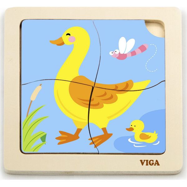 Viga Viga 51314 Puzzle na podkładce - Kaczuszka 6503246 6934510513146