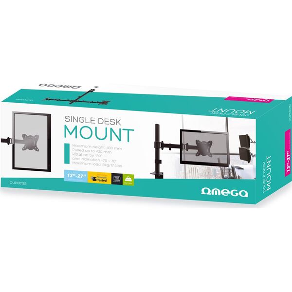 Omega Uchwyt biurkowy na 2 monitory 13" - 27" (OUPC024D) 6503717 5907595450645