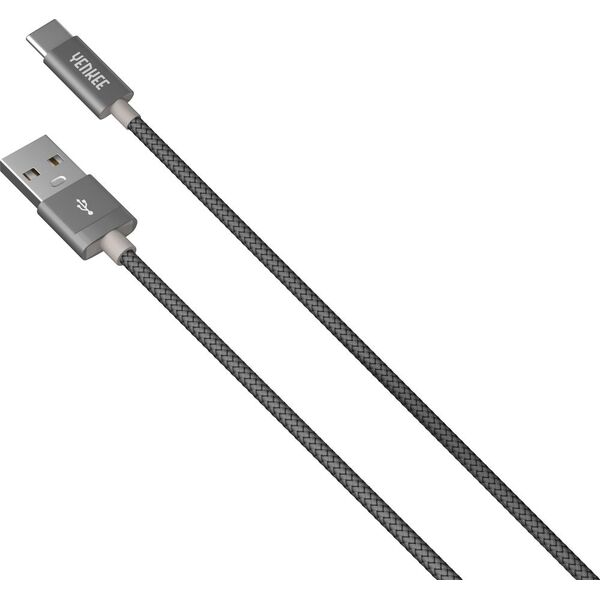 Kabel USB Yenkee USB-A - USB-C 2 m Szary (45013684) 6504359 8590669248131