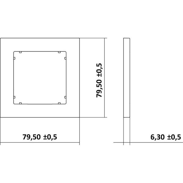 Karlik MINI Ramka pojedyncza biała (MR-1) 6505584 5903268584754