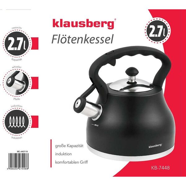 Klausberg CZAJNIK Z GWIZDKIEM KLAUSBERG 2,7L KB-7448 6545923 5908287274488