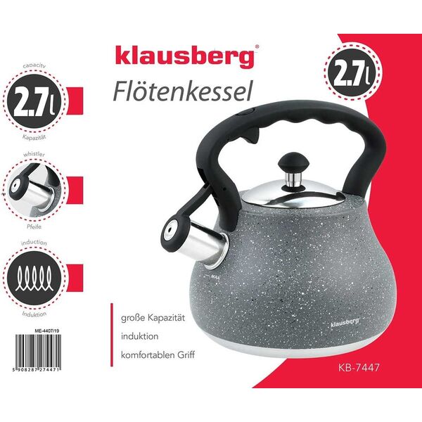 Klausberg CZAJNIK Z GWIZDKIEM KLAUSBERG 2,7L KB-7447 6545924 5908287274471