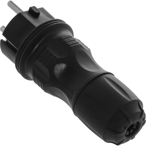 Volteo Wtyczka Prosta 2p+z, 16a Extreme Uni Ip54 Czarna 6557354 5902273405412