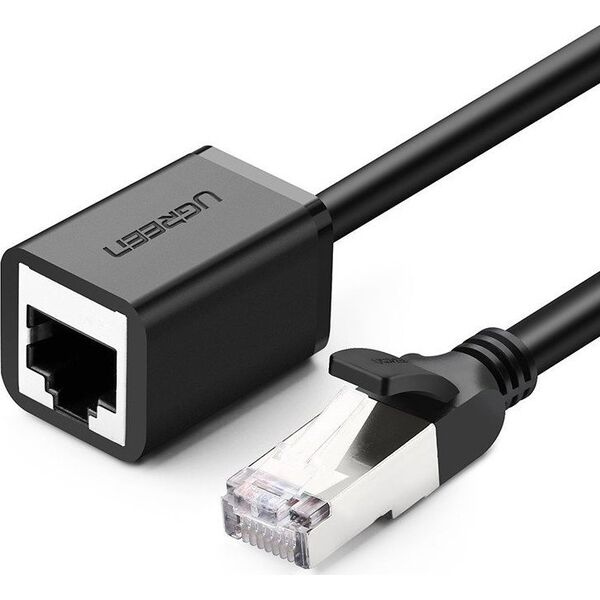 Ugreen Kabel sieciowy UGREEN przedłużacz Ethernet RJ45, Cat. 6, FTP, z metalową wtyczną 3m, (czarny) 6593339 6957303882823