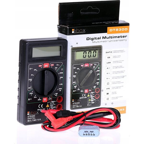 Libox Miernik uniwersalny DT830D LIBOX LB0163 6603706 5902689076299