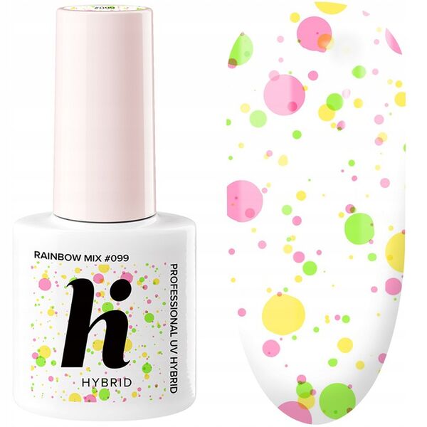 Hi Hybrid Lakier hybrydowy Pop #099 Rainbow Mix 5ml 6602279 5902751429671