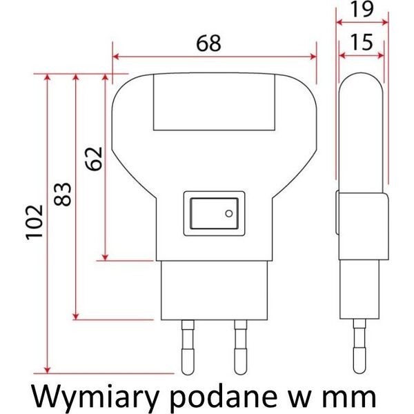 Lampka wtykowa do gniazdka Rum-Lux LED  (12931) 6607350 5905003006170