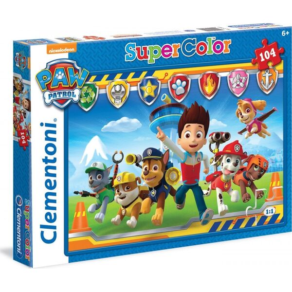 Clementoni Puzzle 104 elementów Super Kolor Psi Patrol 6610185 8005125279456