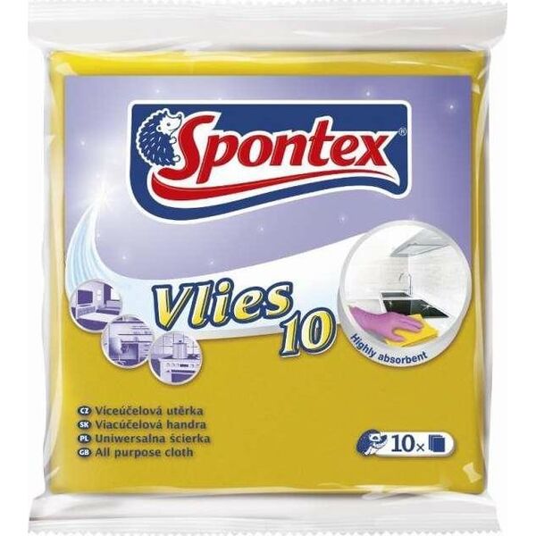 Spontex Spontex Ścierka Uniwersalna Vlies 10szt 44013 6614811 9001378440130