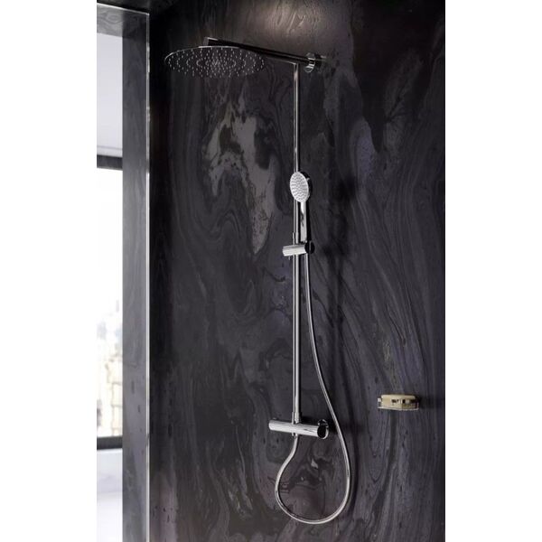 Zestaw prysznicowy Ferro Trevi z deszczownicą z baterią chrom (NP75-TRV7U) 6619273 5902194956451
