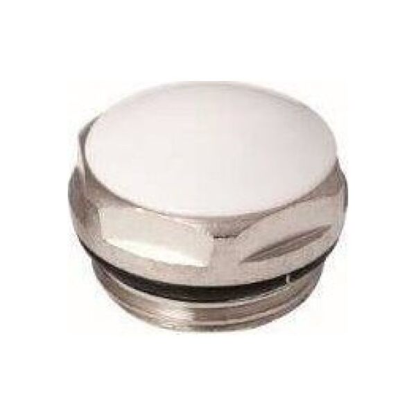 Hydroland KOREK 1/2" DO GRZEJ.STAL.BIAŁY Z ORINGIEM //G.KB-1/2-STAL-BI 6631456 5900308735046