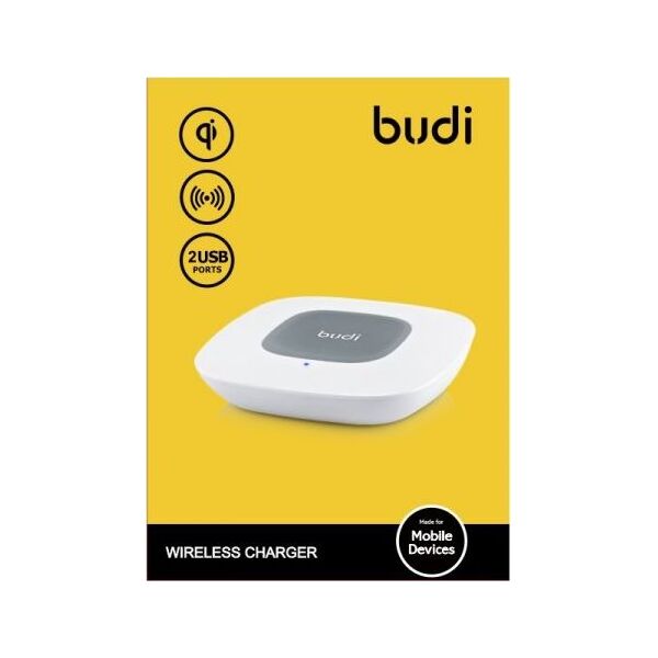 Ładowarka Budi BDG3A2000W Indukcyjna 2x USB-A 1 A (BDG3A2000W) 6640501 6971536921005