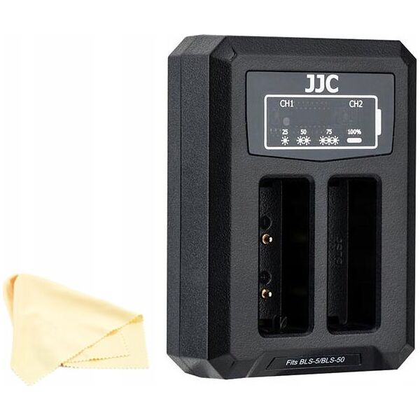 Ładowarka do aparatu JJC Podwójna Ładowarka Usb Do Olympus Bls-1 / Bls-5 / Bls-50 6640782 6950291562586