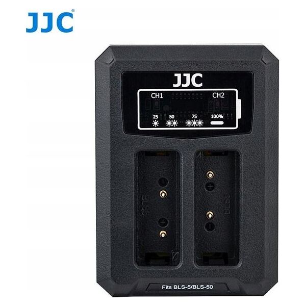 Ładowarka do aparatu JJC Podwójna Ładowarka Usb Do Olympus Bls-1 / Bls-5 / Bls-50 6640782 6950291562586