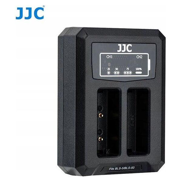 Ładowarka do aparatu JJC Podwójna Ładowarka Usb Do Olympus Bls-1 / Bls-5 / Bls-50 6640782 6950291562586