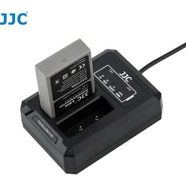 Ładowarka do aparatu JJC Podwójna Ładowarka Usb Do Olympus Bls-1 / Bls-5 / Bls-50 6640782 6950291562586