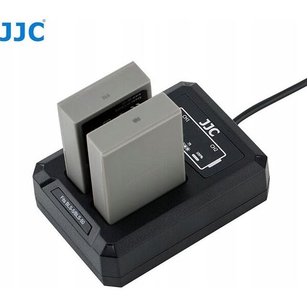Ładowarka do aparatu JJC Podwójna Ładowarka Usb Do Olympus Bls-1 / Bls-5 / Bls-50 6640782 6950291562586