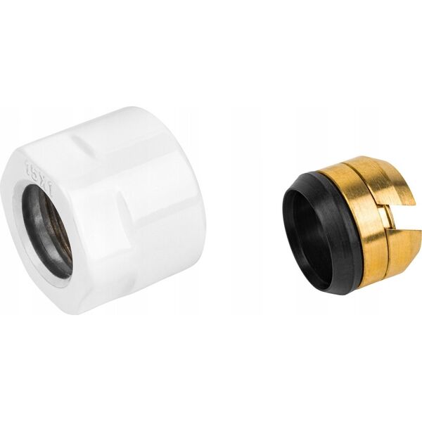 Varioterm Złączka zaciskowa 15/1 x M22/1.5 biały bł. (do zaworów INTEGRA, VISION) 6644028 5902249821536