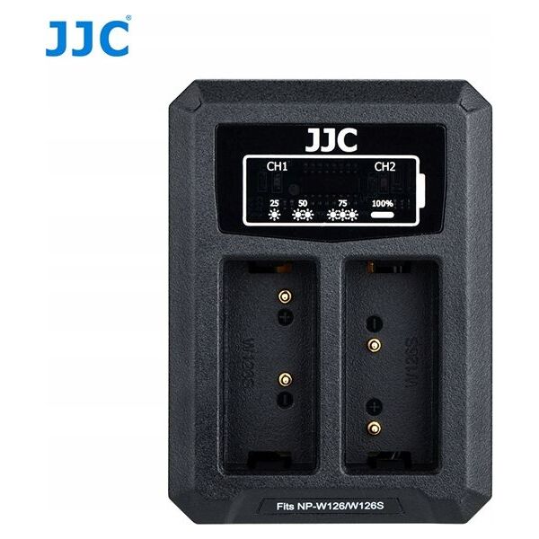 Ładowarka do aparatu JJC Ładowarka Dwukanałowa Podwójna USB do Fuji NP-W126 / NP-W126S 6656714 6950291562623