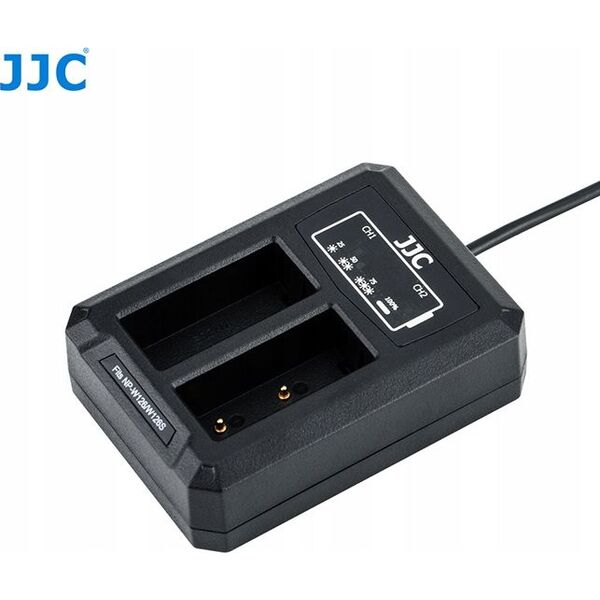 Ładowarka do aparatu JJC Ładowarka Dwukanałowa Podwójna USB do Fuji NP-W126 / NP-W126S 6656714 6950291562623