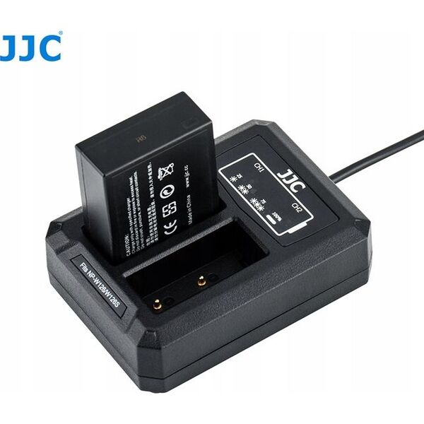Ładowarka do aparatu JJC Ładowarka Dwukanałowa Podwójna USB do Fuji NP-W126 / NP-W126S 6656714 6950291562623