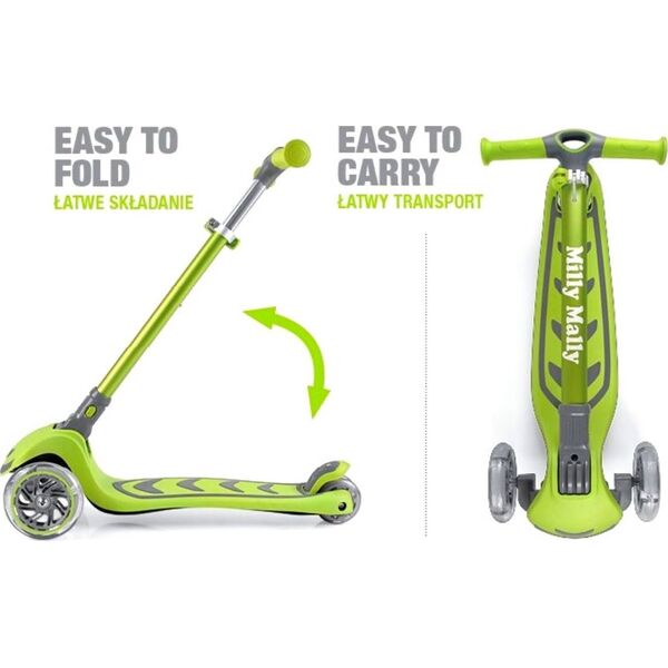 Hulajnoga Milly Mally Scooter Boogie Zielony (3001) 6666785 5901761125429