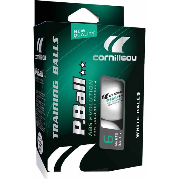 Cornilleau Piłeczki P-Ball 2** białe 6 sztuk 6677026 3222763300501