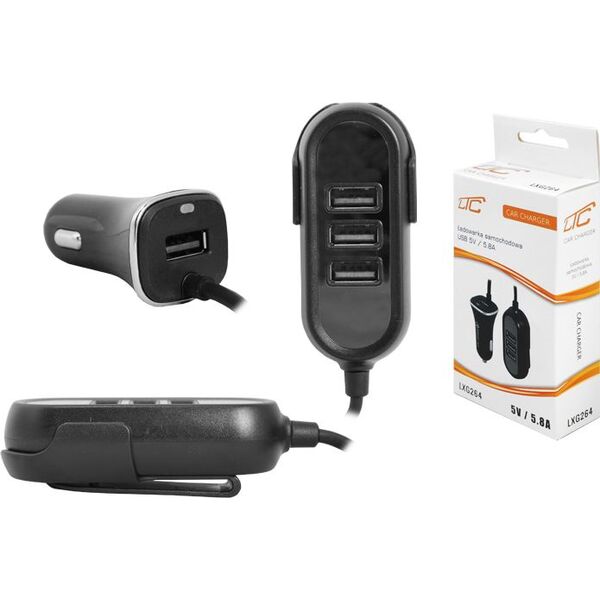 Ładowarka LTC LXG264 4x USB-A 5.8 A  (LXG264) 6694597 5902270747270