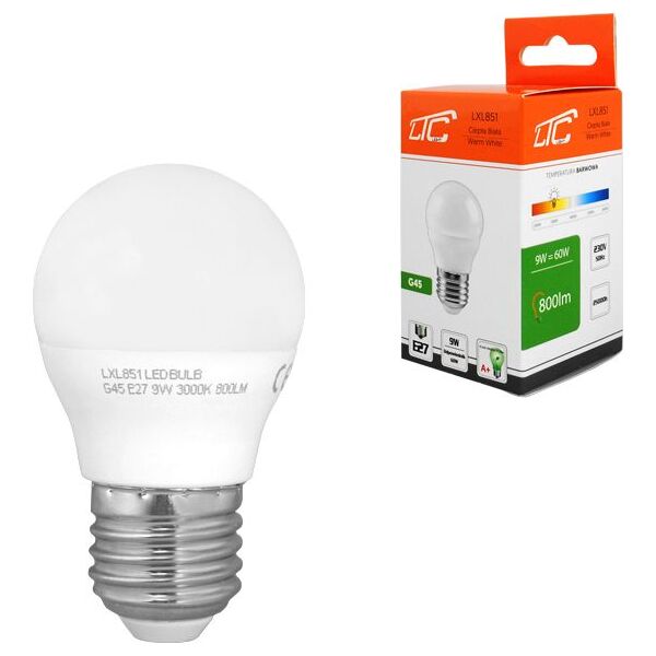 LTC PS Żarówka LED G45 E27 SMD 9W 230V c.biały 800lm LTC. 6694604 5902270750898