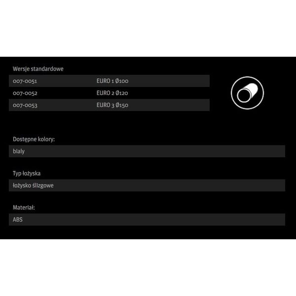 Dospel Wentylator kanałowy Dospel Euro 1 100mm 007-0051 6696023 5901560503510
