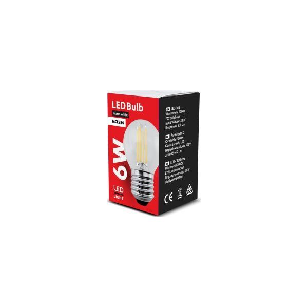Maclean Żarówka filamentowa Retro Edison LED E27 6W 230V (MCE284) 6733058 5902211116080